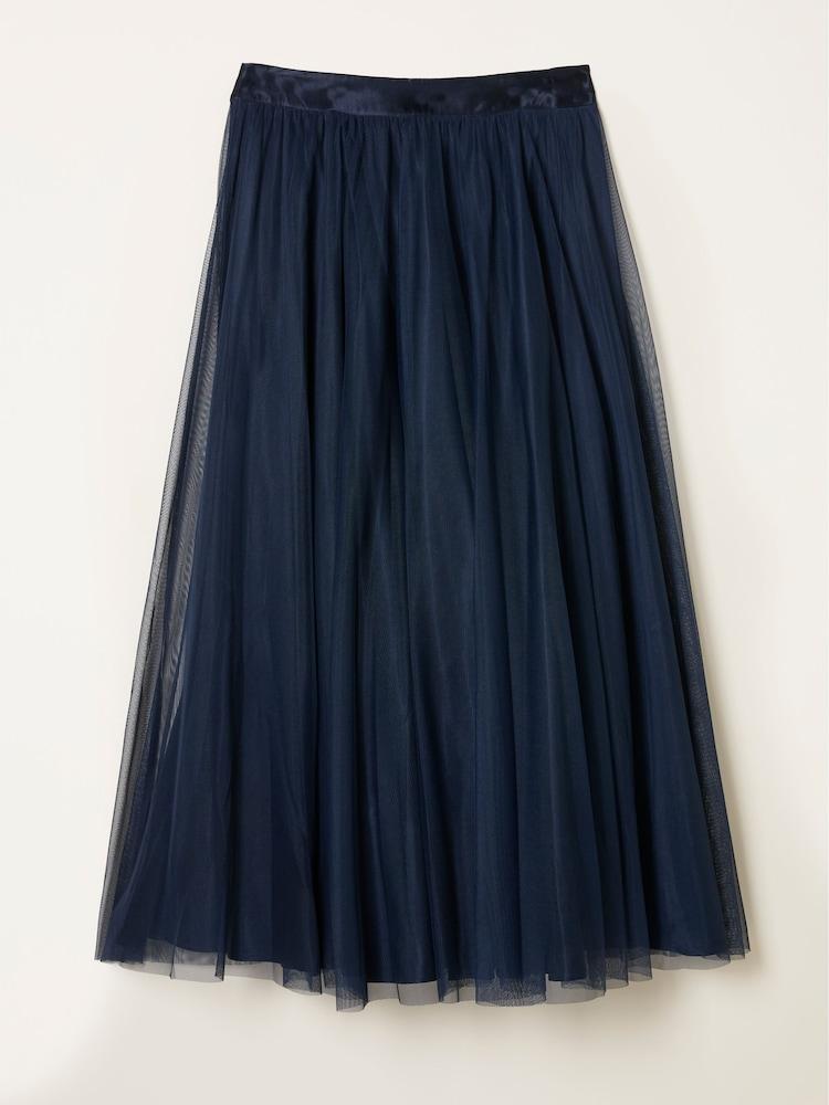 fat face Violet Dark Navy Prom Tulle Skirt