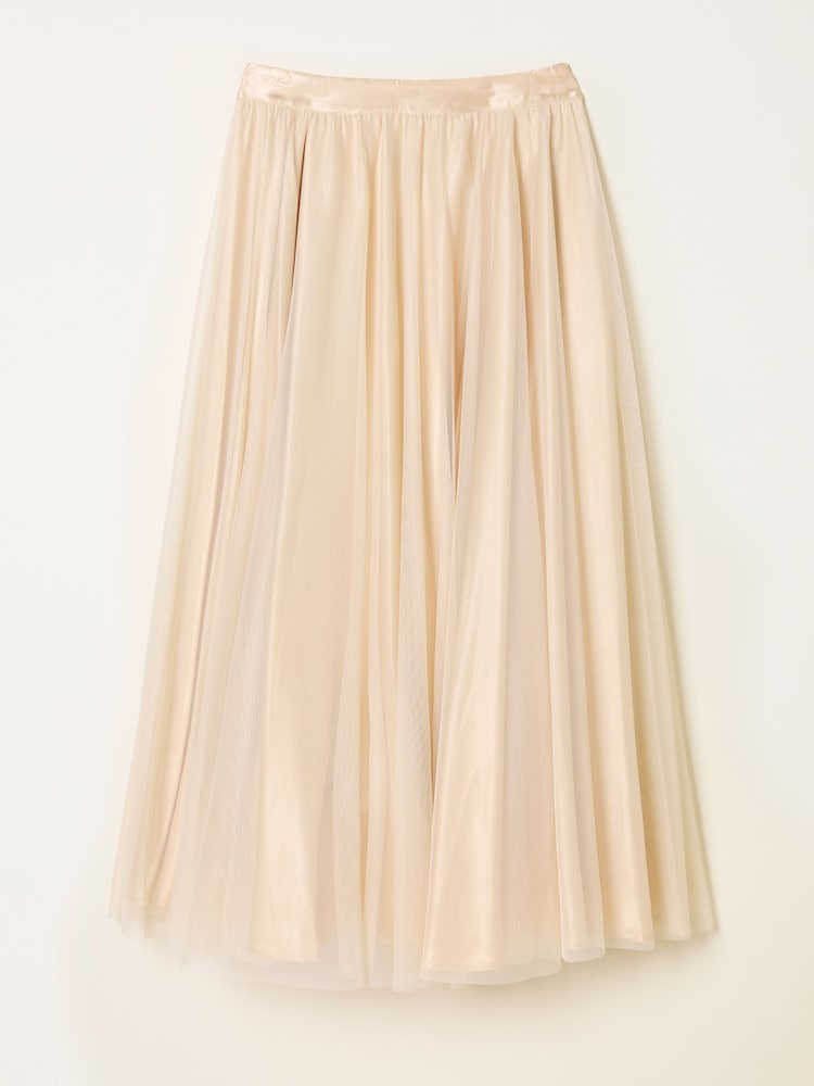 Fat Face Violet Gold Prom Tulle Skirt