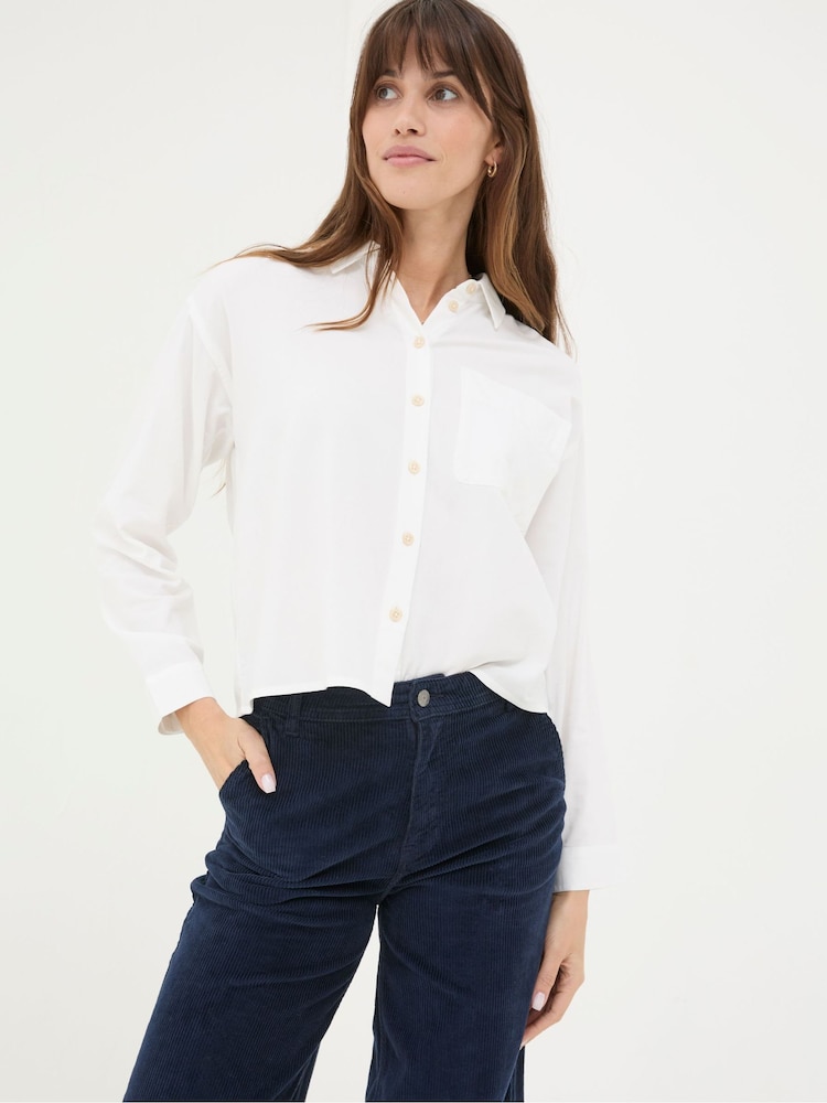 Fat Face Vivienne White Shirt