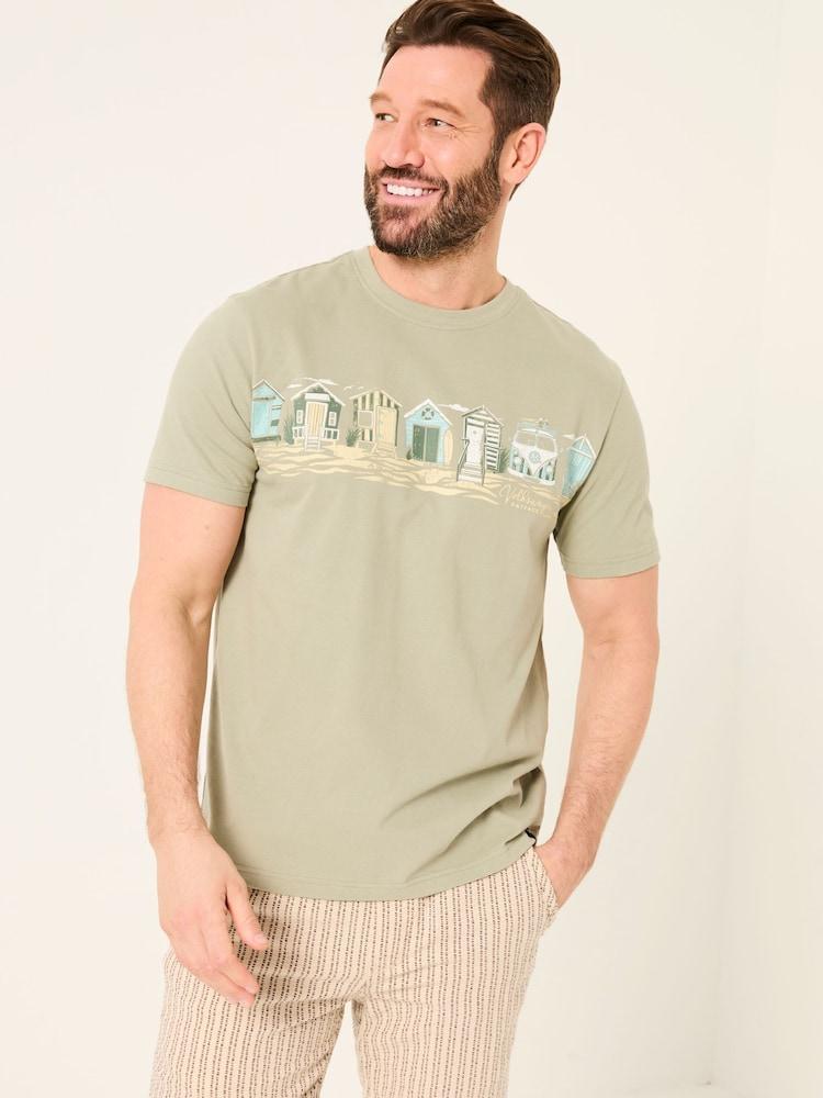 Fat Face VW Sage Green Short Sleeve T-Shirt