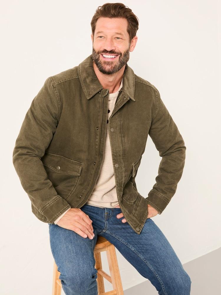 Fat Face Warton Khaki Green Two Pocket Jacket