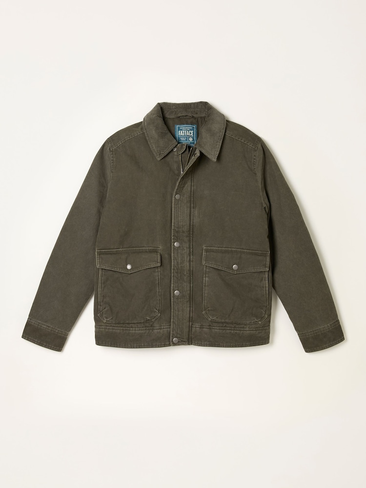 fat face Warton Khaki Green Two Pocket Jacket