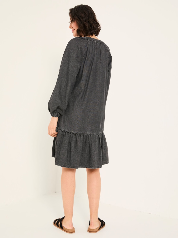 Fat Face Washed Black Evi Dress