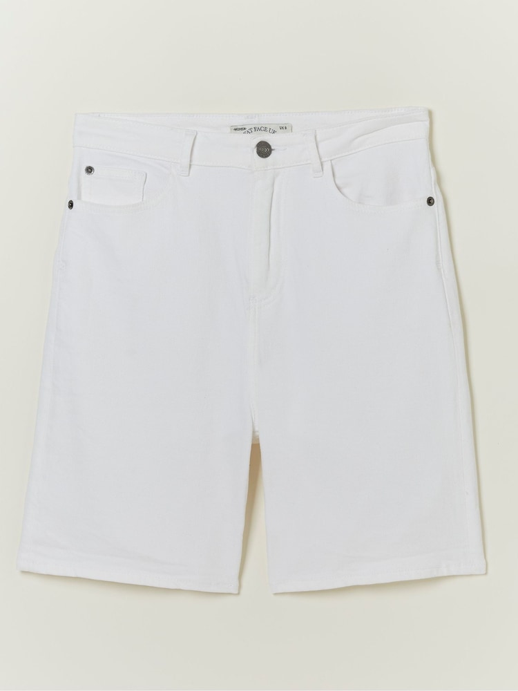 fat face White Darley Denim Shorts