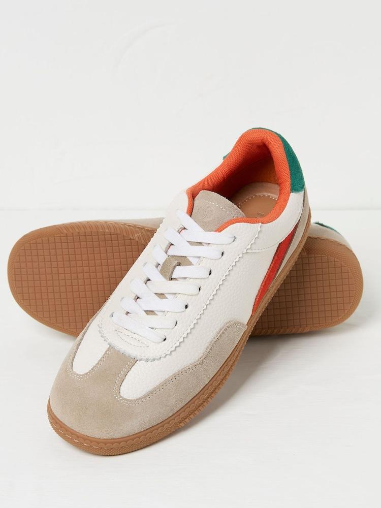 fat face White Fia Retro Trainer
