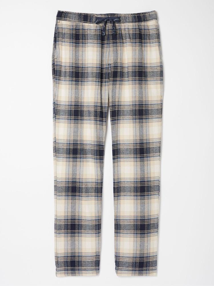 fat face White Fife Checked Pyjama Bottoms