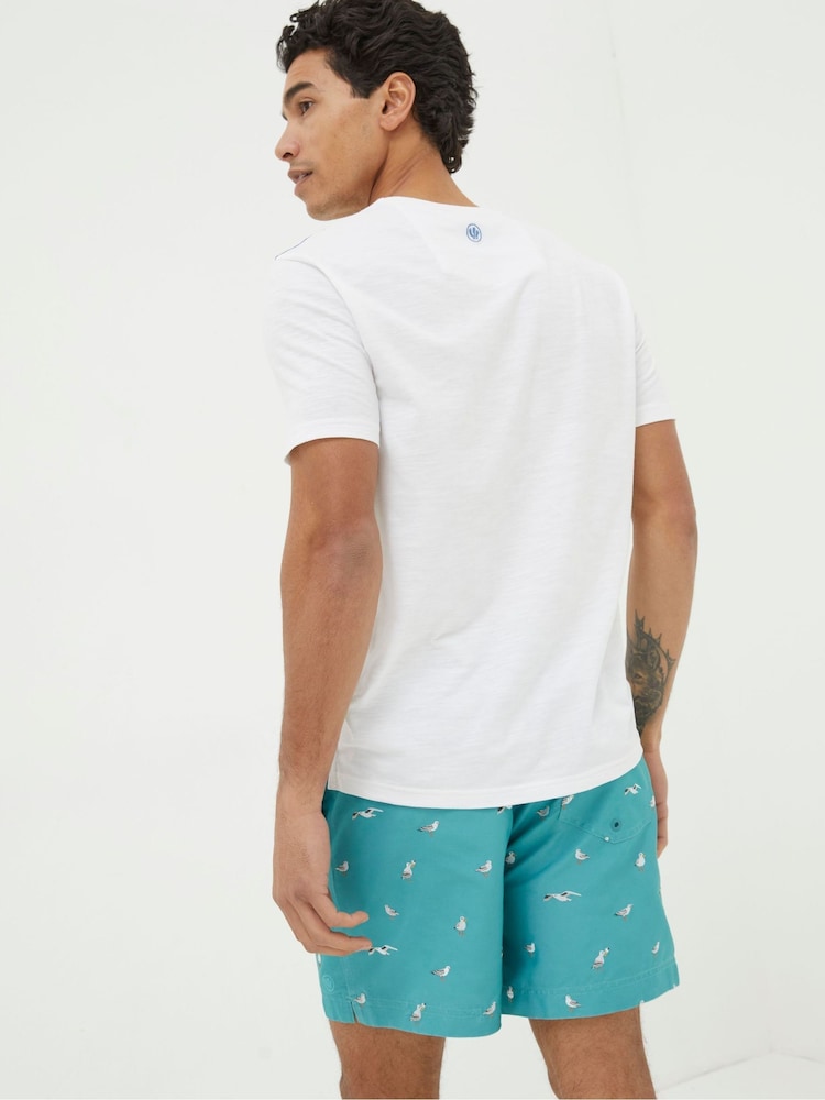 Fat Face White Out Of Office T-Shirt