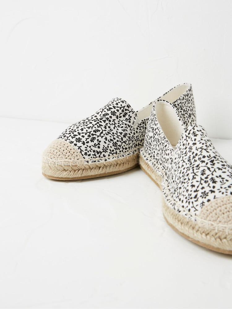 fat face White Printed Maggie Espadrilles