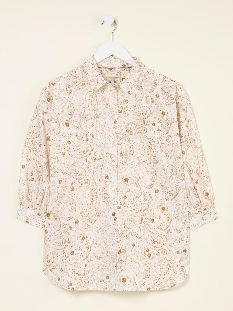 fat face Whitney Ivory Paisley Shirt