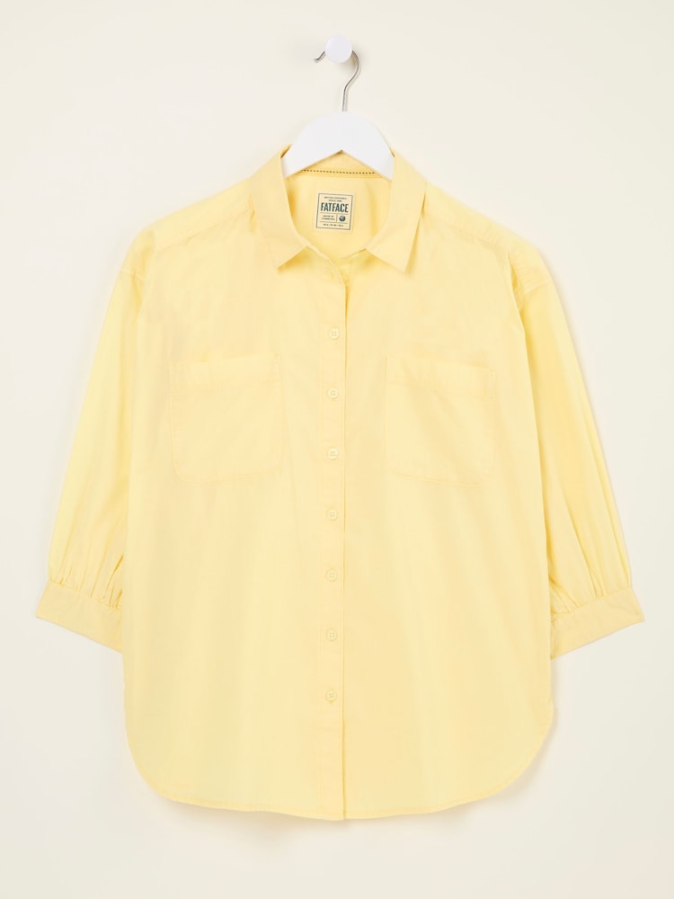 fat face Whitney Light Yellow Shirt