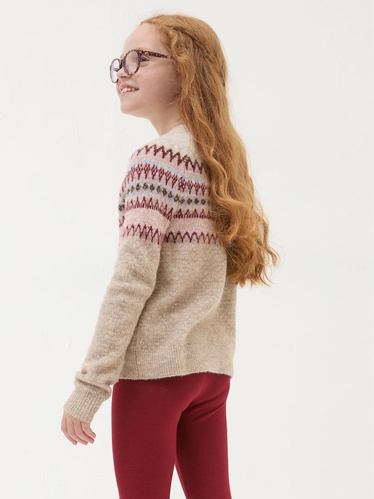 Fat Face Wild Natural Fairisle Pattern Jumper