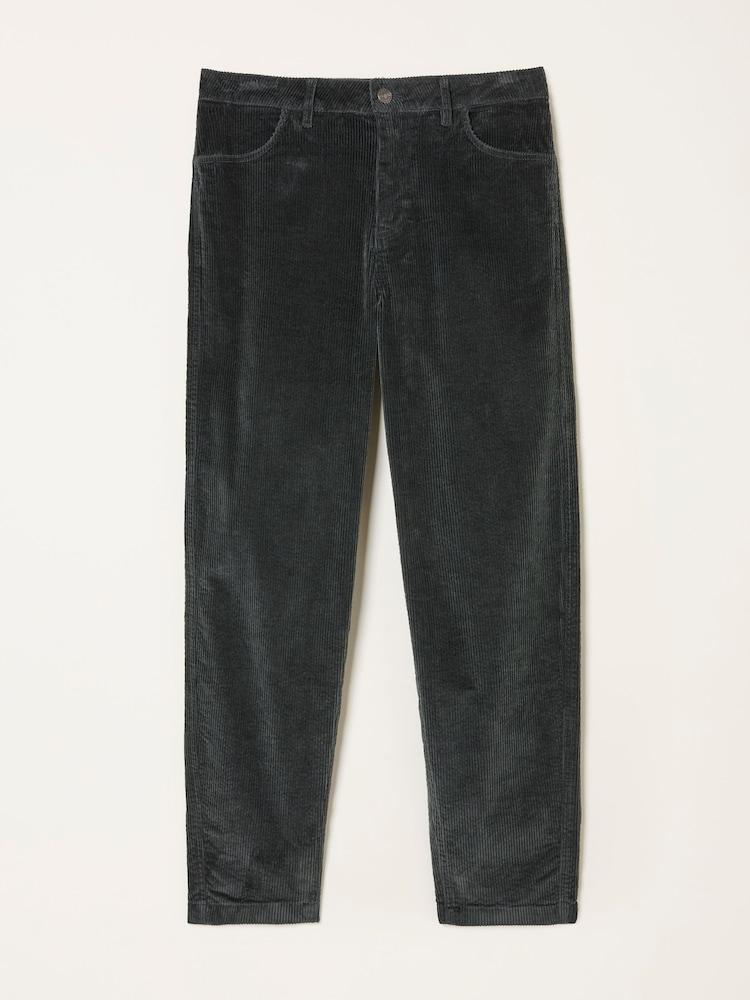 fat face Willow Washed Black Cord Tapered Trouser
