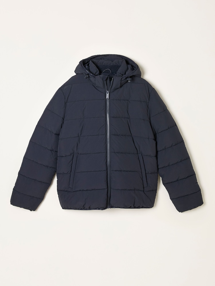 fat face Winkworth Navy Hooded Puffer Jacket