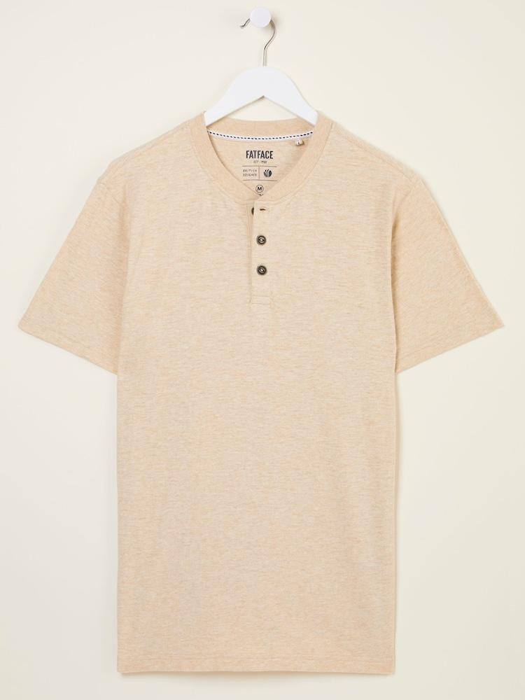 fat face Woodside Oatmeal Slub Henley T-Shirt