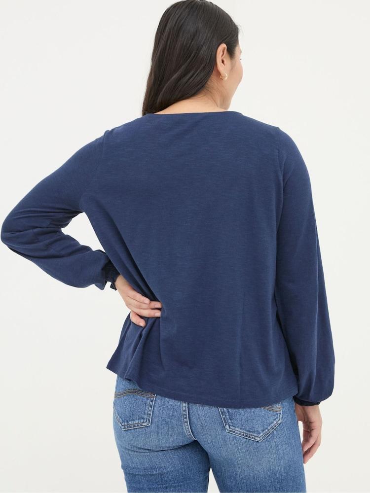 Fat Face Wren Blue Top