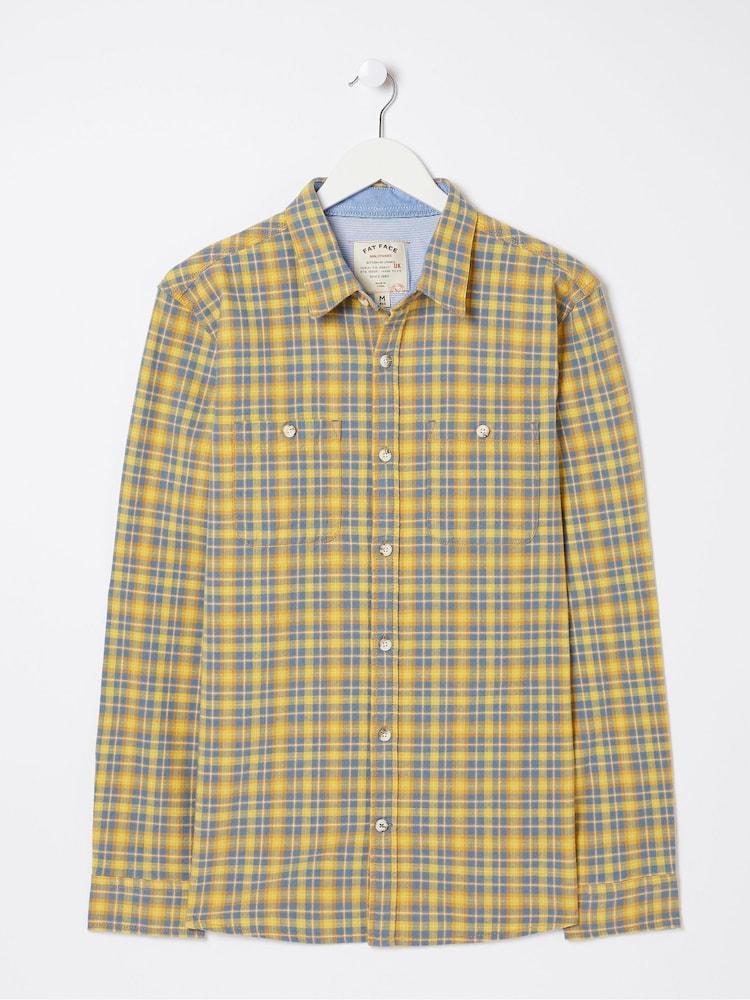 fat face Yellow Gingham Shirt