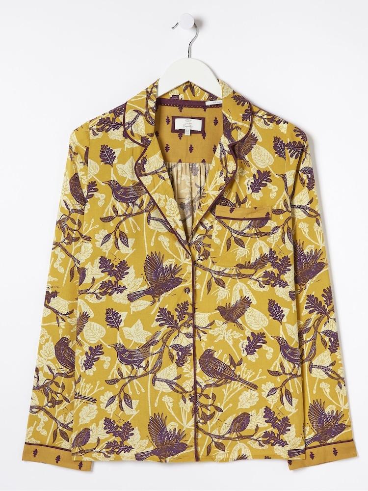 fat face Yellow Lino Birds Nightshirt