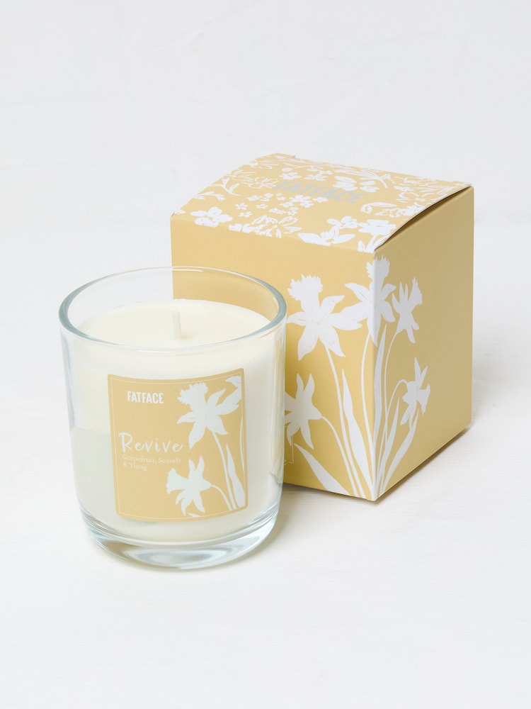 Fat Face Yellow Scented Candle