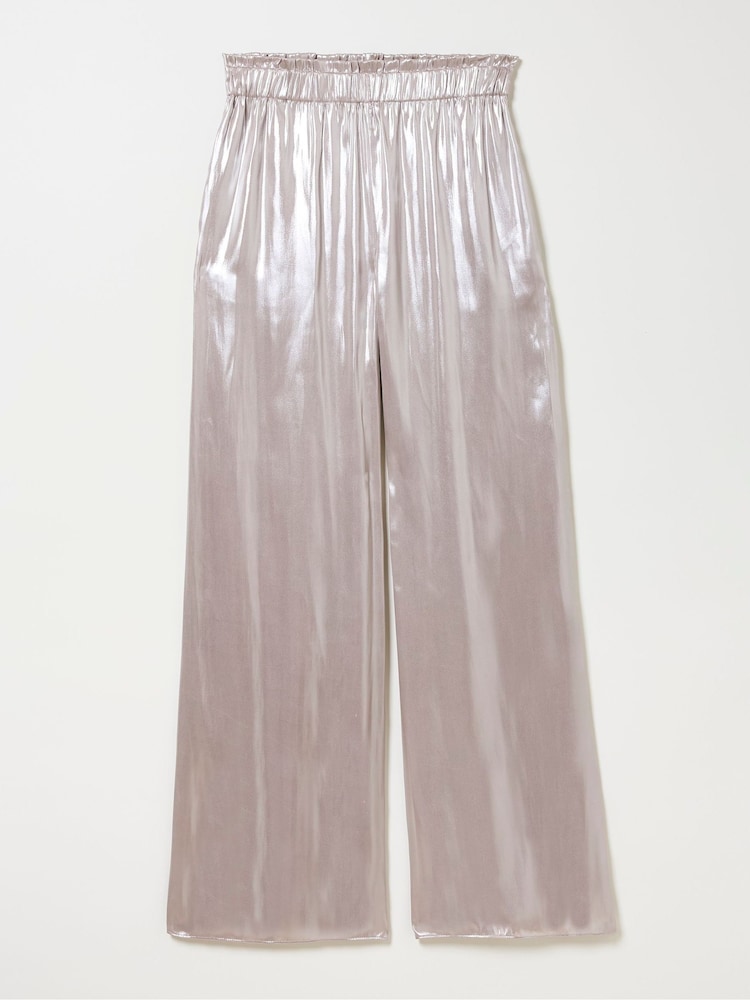 fat face Yvette Silver Wide Leg Trousers