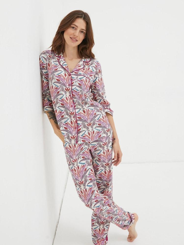 Fat Face Zebra Multi Pyjamas Shirt