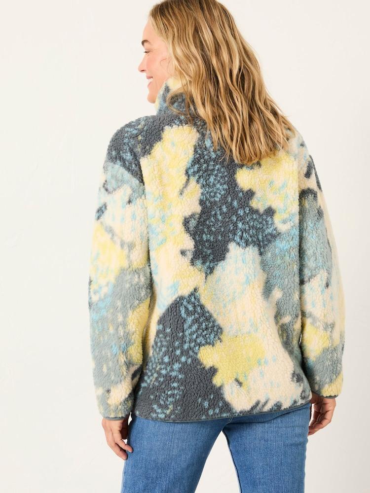 Fat Face Zoe Blue Mark Make Half Neck Fleece