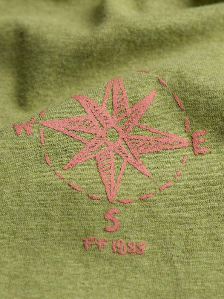 fat face Green Kayak 100% Cotton Short Sleeve Graphic T-Shirt