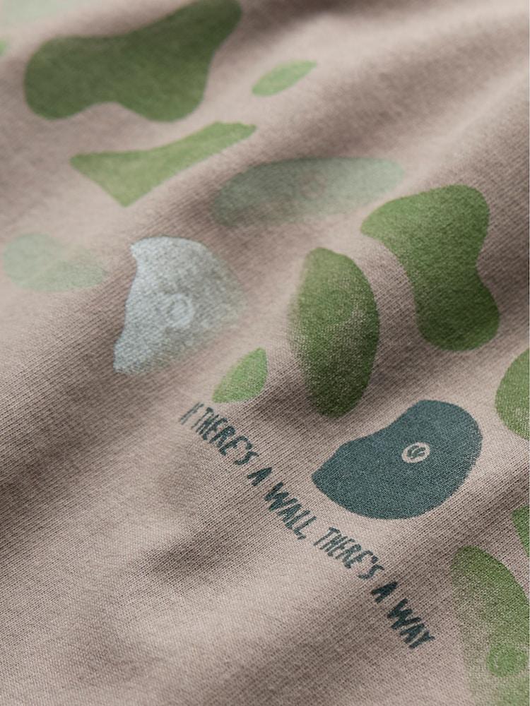 fat face Grey Climbing 100% Cotton Short Sleeve Graphic T-Shirt