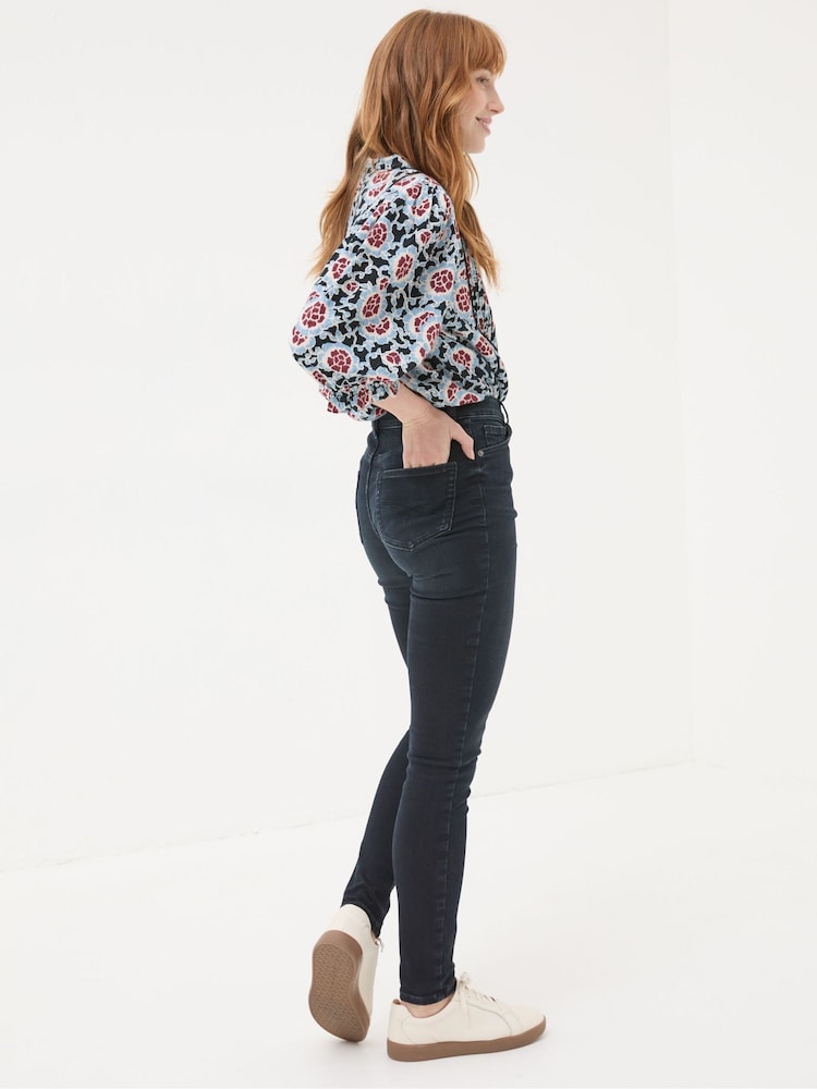 Fat Face Harlow Denim Dark Blue Highwaist Skinny Jeans