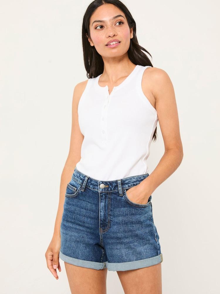 Fat Face Harlyn Dark Vintage Blue Harlyn Denim Shorts
