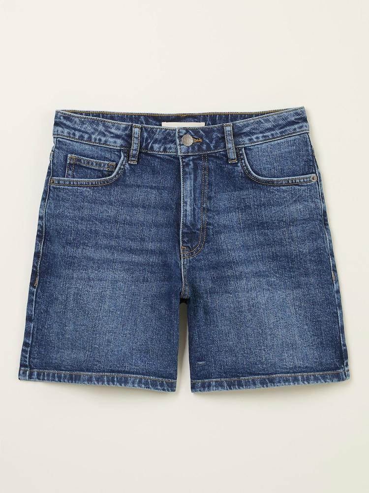fat face Harlyn Dark Vintage Blue Harlyn Denim Shorts