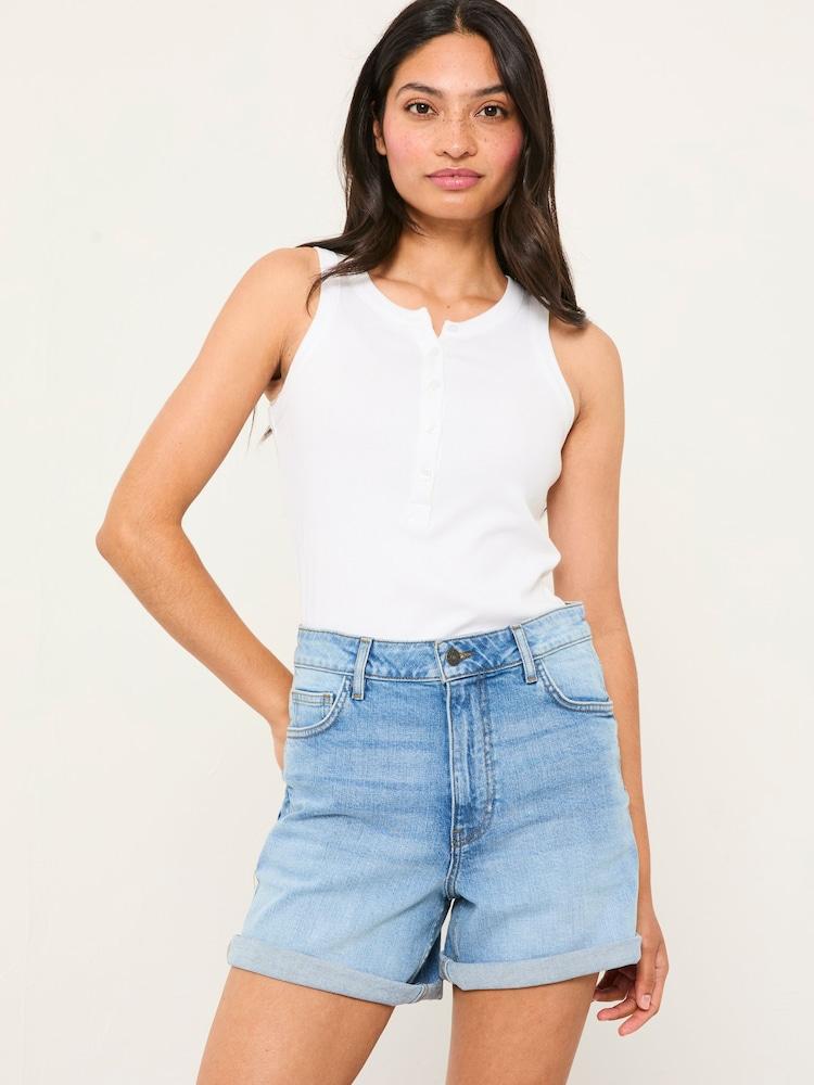 Fat Face Harlyn Light Blue Denim Harlyn Denim Shorts