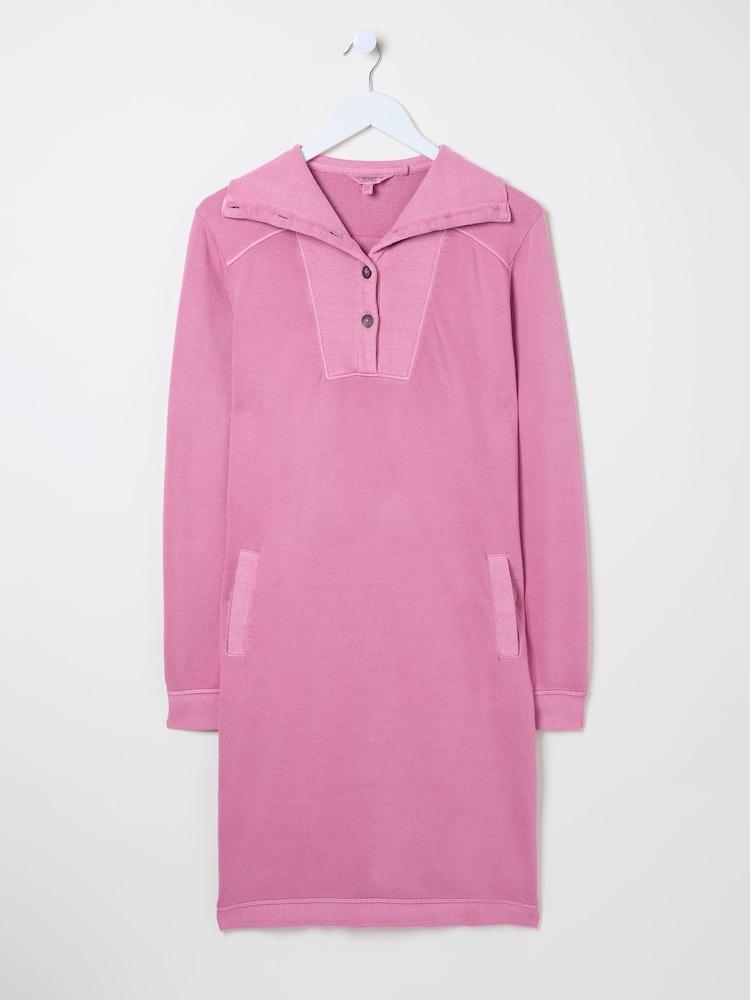 fat face Heather Purple 100% Cotton Willa Sweat Dress