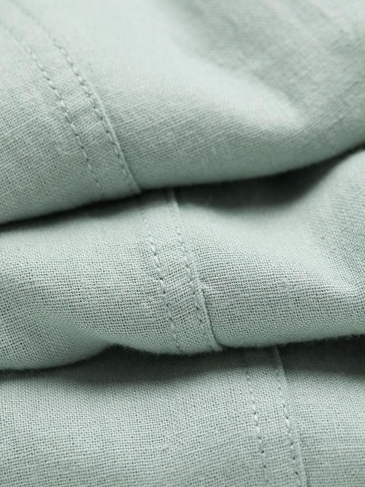 fat face Issy Mint Green Tapered Linen Blend Trousers