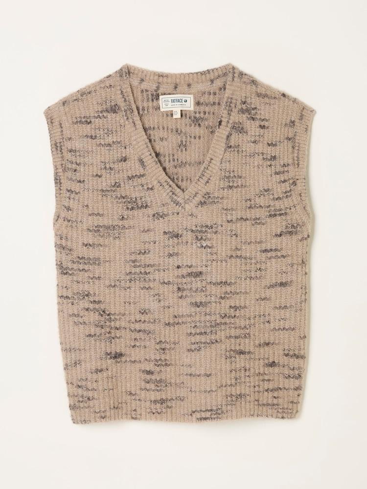 fat face Lillian Dark Natural Space Dye Knitted Tank