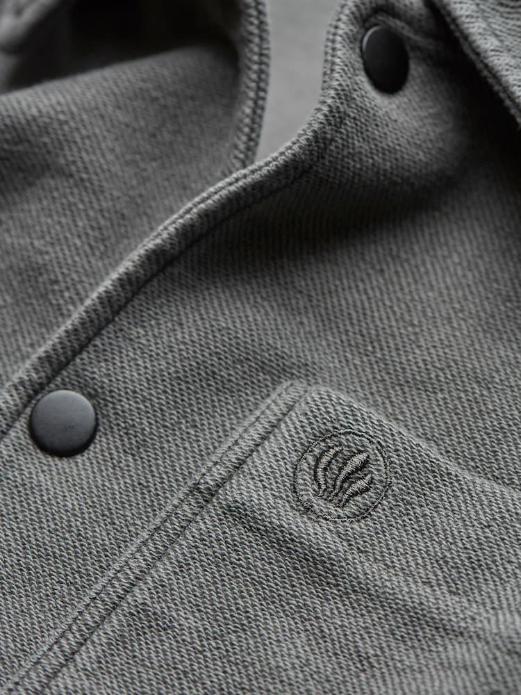 fat face Lowe Grey Lowe Loop Back Light Weight Jacket