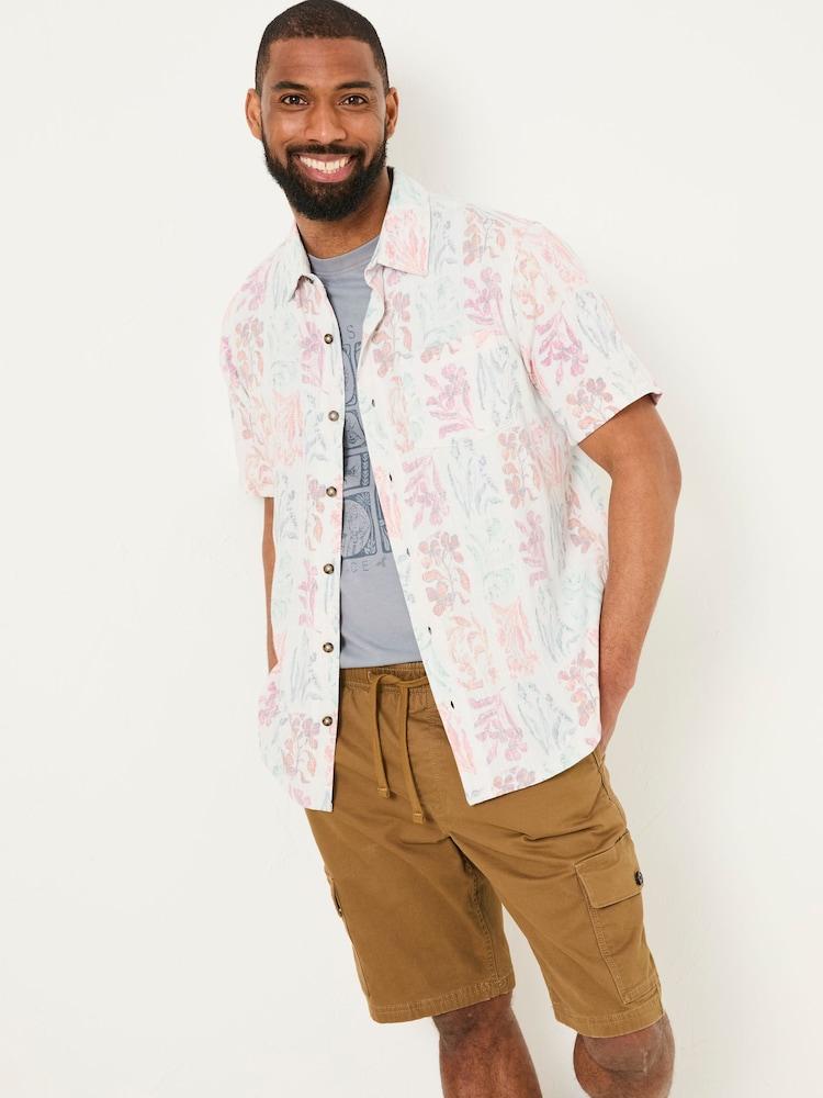 Fat Face Multi Short Sleeve Beeble Botanical Print Shirt