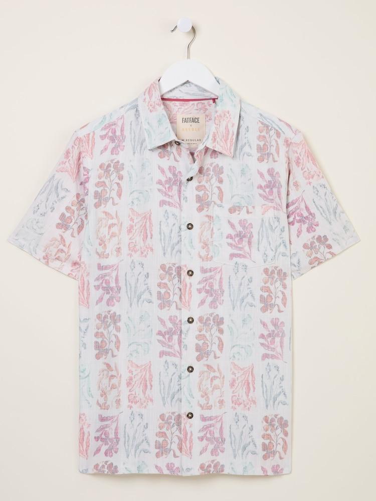 fat face Multi Short Sleeve Beeble Botanical Print Shirt