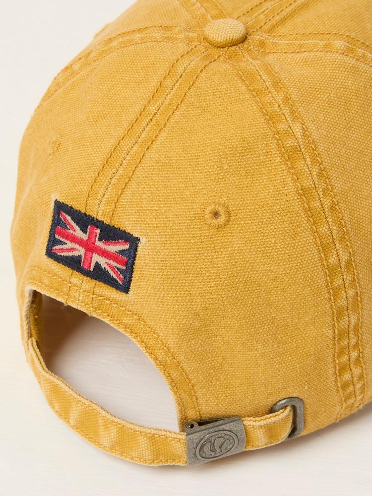 fat face Mustard Yellow 100% Cotton Canvas Baseball Cap