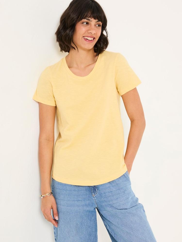 Fat Face Natalie Red/Yellow 2 Pack Plain And Stripe T-Shirts