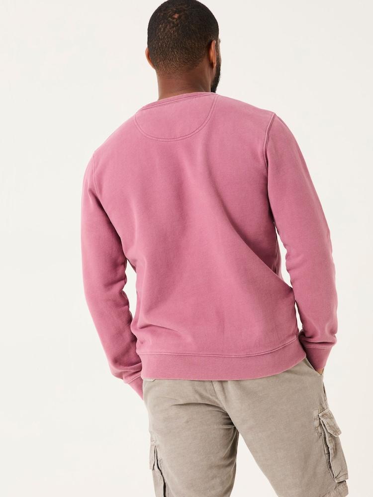 Fat Face Otterton Heather Purple Crew Neck Sweatshirt