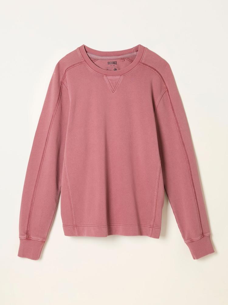 fat face Otterton Heather Purple Crew Neck Sweatshirt