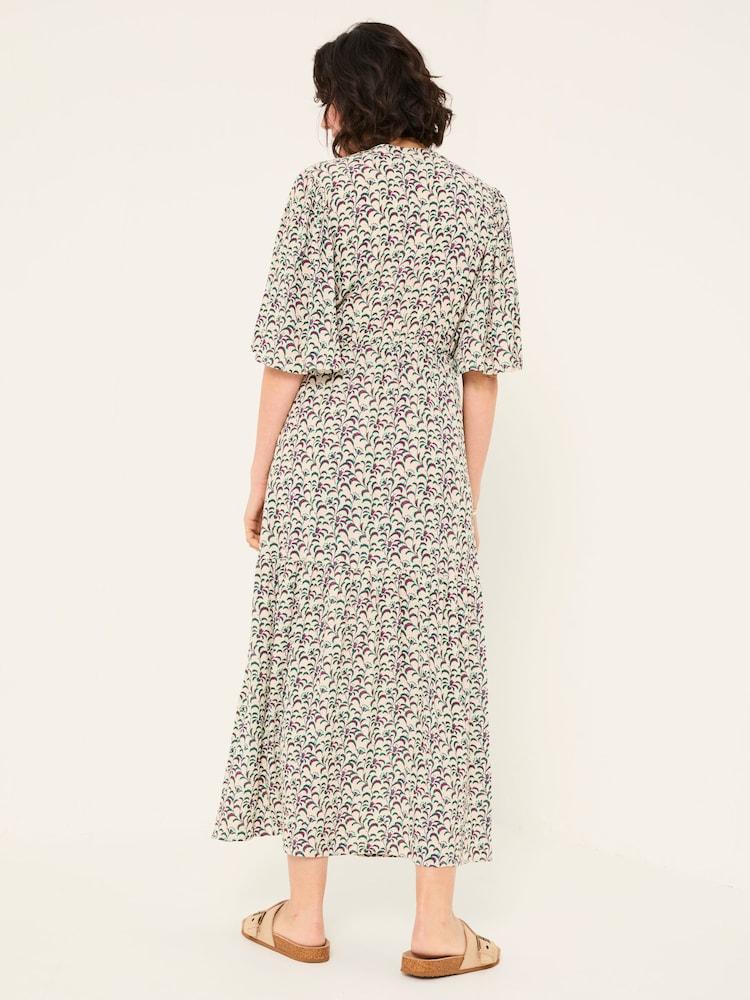 Fat Face Paige Multi Vine Floral Embroidered Midi Dress