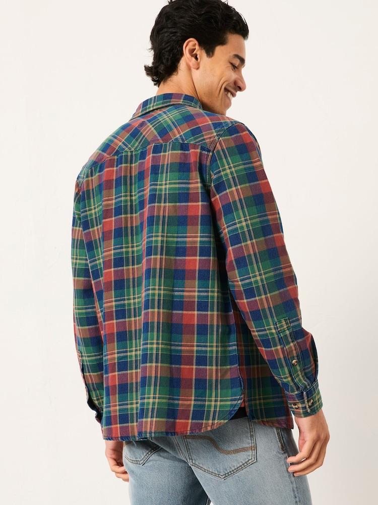 Fat Face Rye Multi Coloured Long Sleeve Buffalo Check Shirt