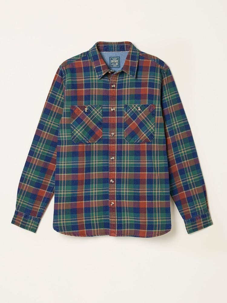 fat face Rye Multi coloured Long Sleeve Buffalo Check Shirt