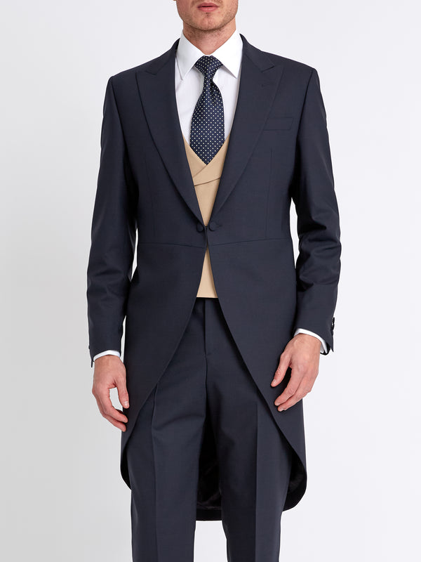 Favourbrook Beige Gabardine Wool Double Breasted Waistcoat