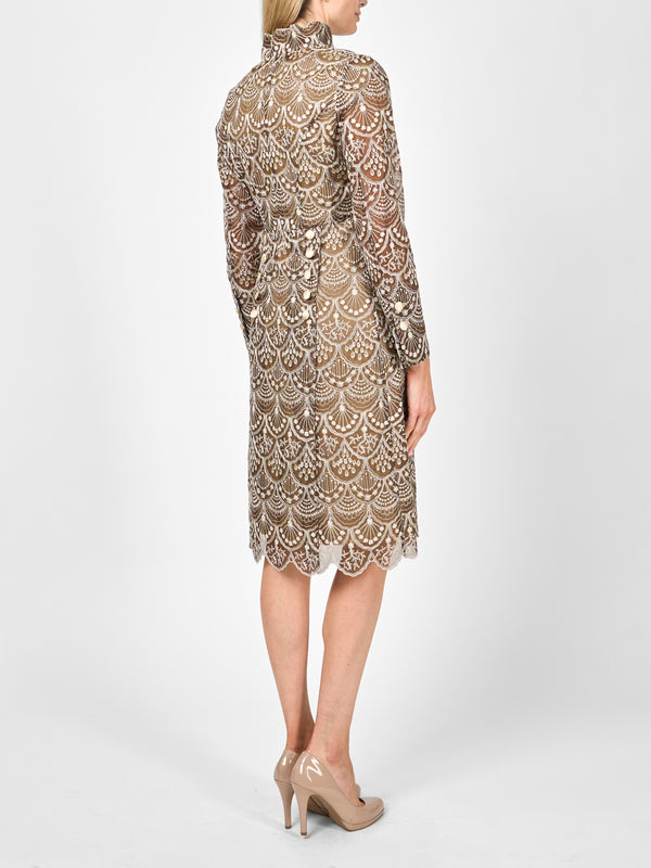 Favourbrook Belgravia Coat Chestnut Dafydd Silk Organza