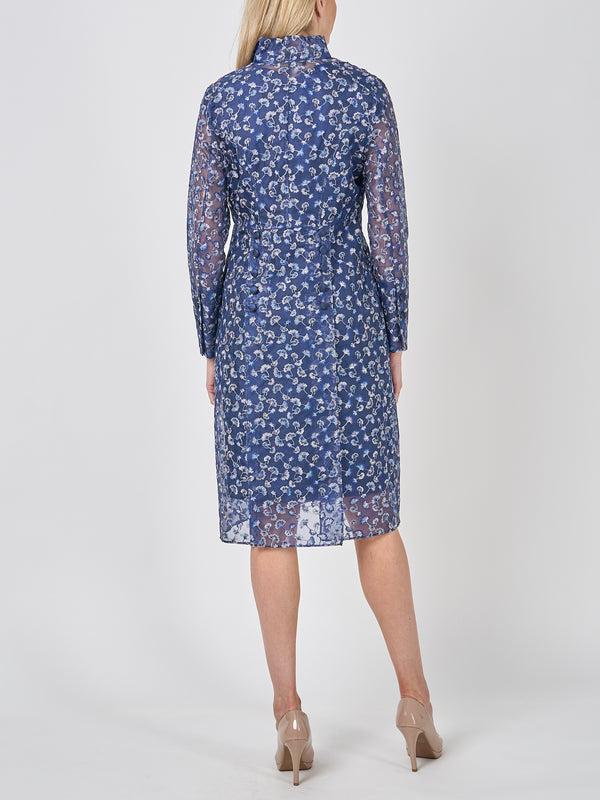 Favourbrook Belgravia Coat Midnight Beatrix Silk Organza