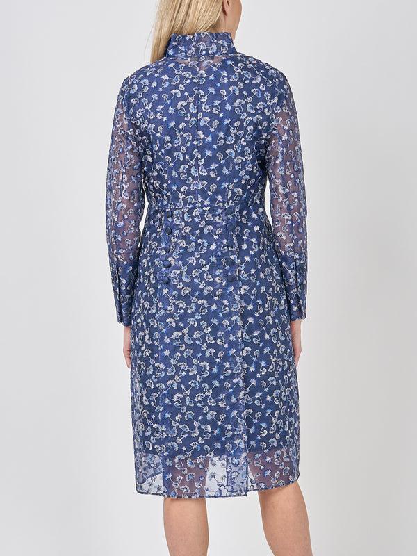 Favourbrook Belgravia Coat Midnight Beatrix Silk Organza