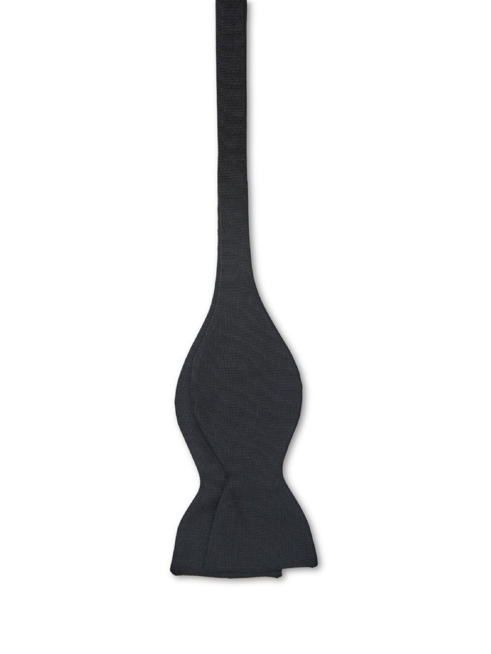 Favourbrook Black Grosgrain Silk Large Party Bow Tie