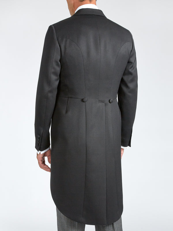 Favourbrook Black Hampton Barathea Wool Morning Coat